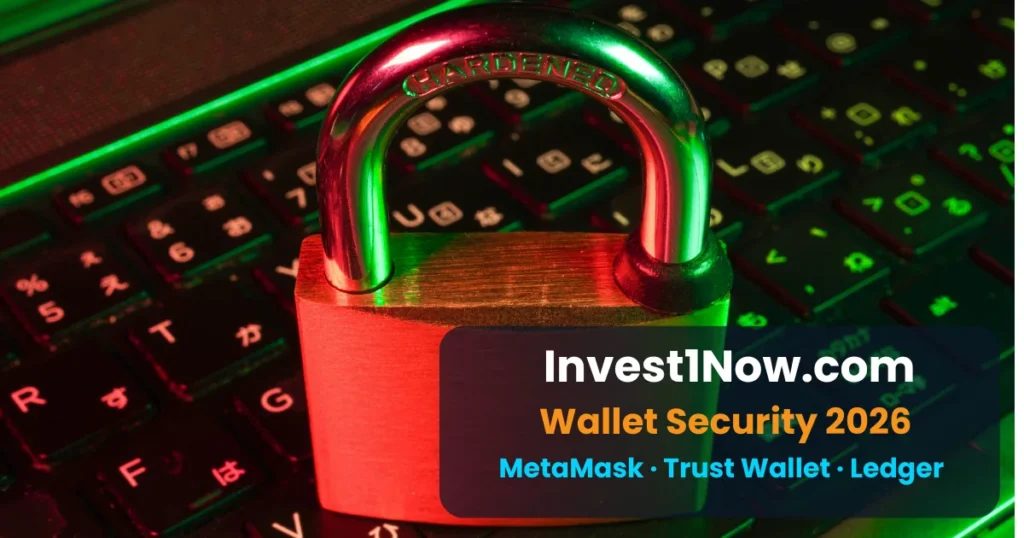 Invest1Now.com non custodial wallet integration showing encrypted read only access for MetaMask and Trust Wallet 2026
