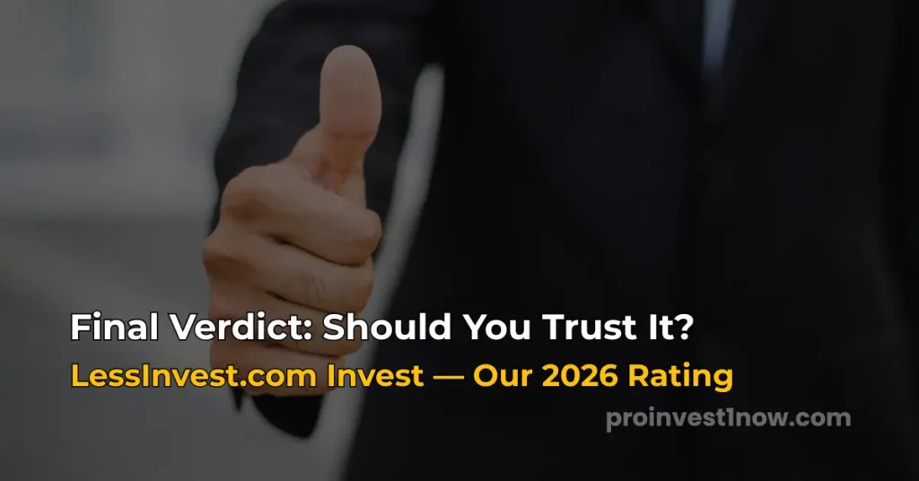 lessinvest.com invest final verdict rating 2026