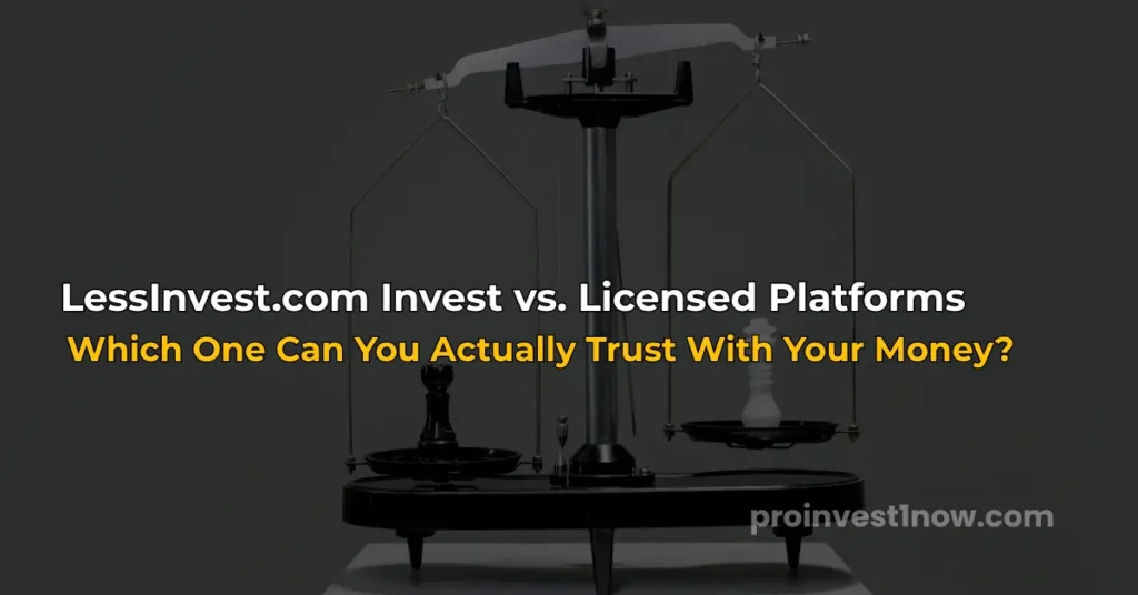 lessinvest.com invest vs licensed investment platforms comparison