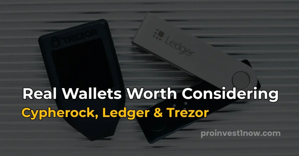 real crypto wallet alternatives ledger trezor cypherock 2026