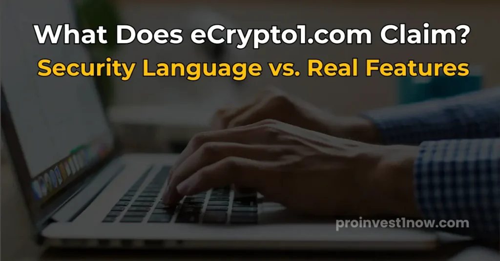 eCrypto1.com crypto security claims explained