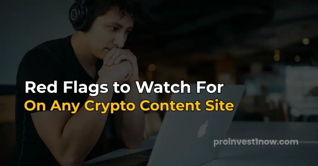 Red flags to watch for on crypto content sites like eCrypto1.com