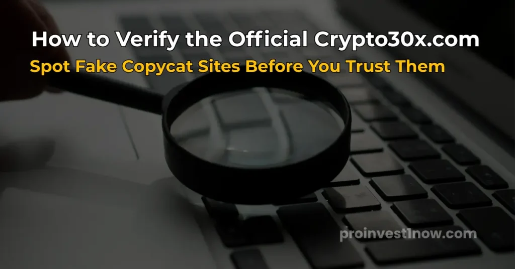 how to verify official crypto30x.com website