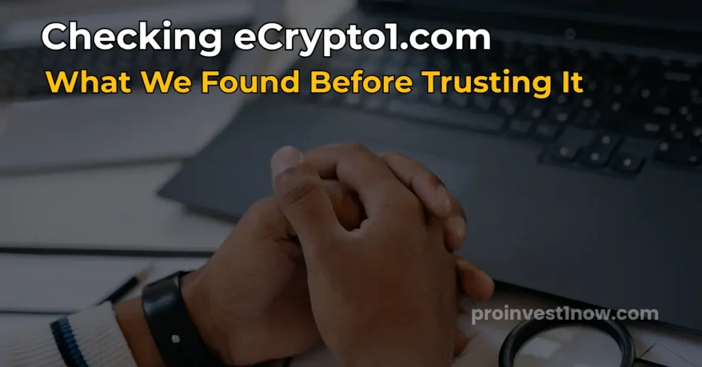 checking if ecrypto1.com is legit verification research 2026