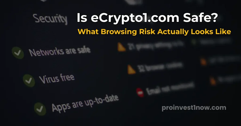is ecrypto1.com safe to use browsing risk assessment 2026