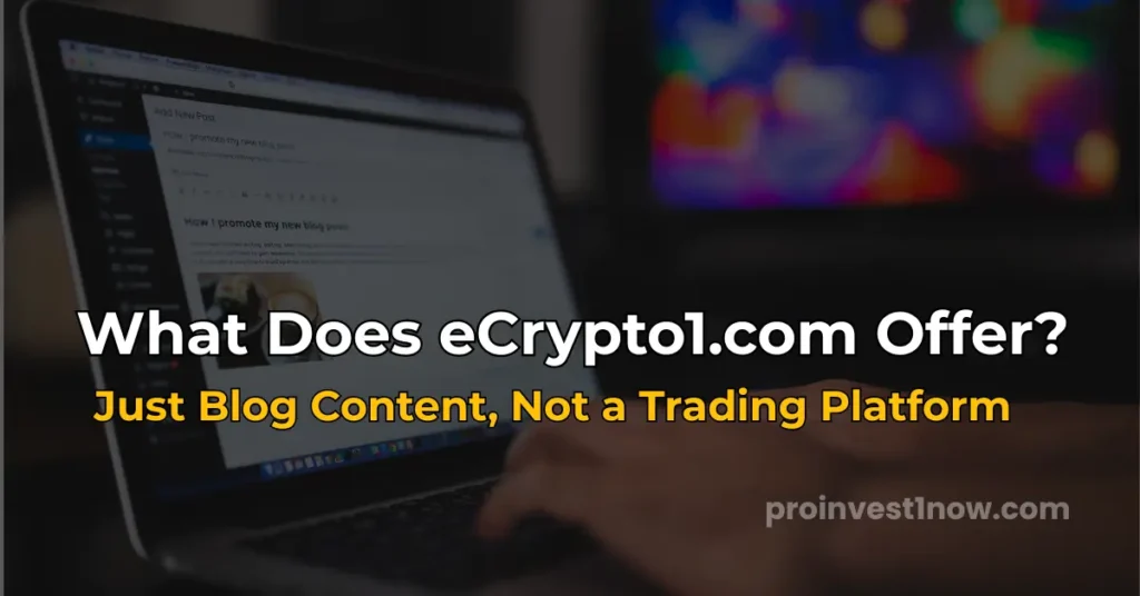what does ecrypto1.com offer blog content review 2026