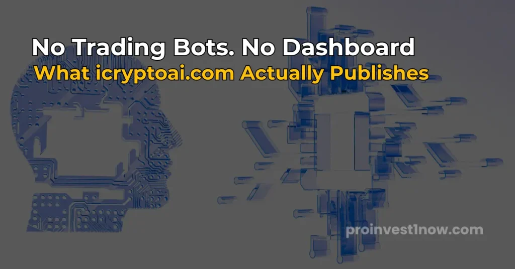 icryptoai.com AI trading bots fact check 2026 no dashboard signup found